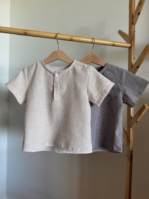 Resort Set - beige stripe