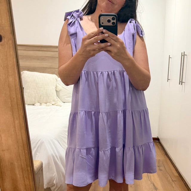 Daisy Ladies Dress in Lilac