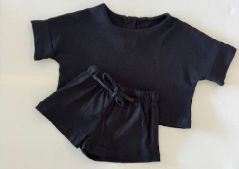 Unisex ribbed lounge sets