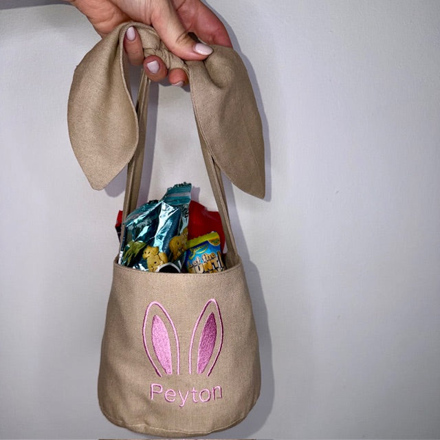 Easter Basket - Pink Embroidery