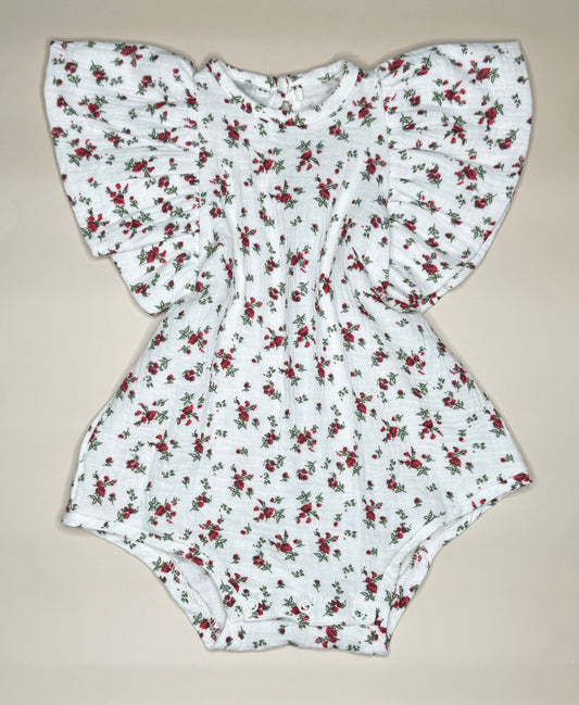 Flutter sleeve romper