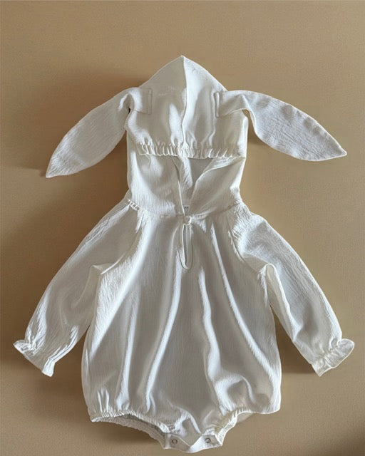 Bunny Romper in white