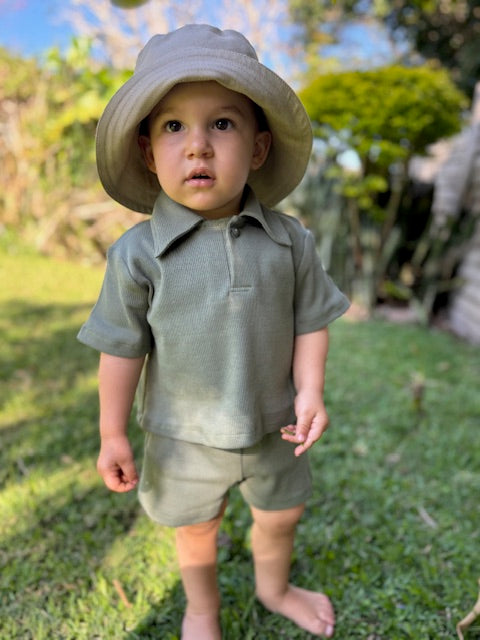 Classic Ribbed Polo Set