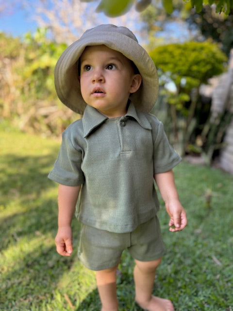 Classic Ribbed Polo Set