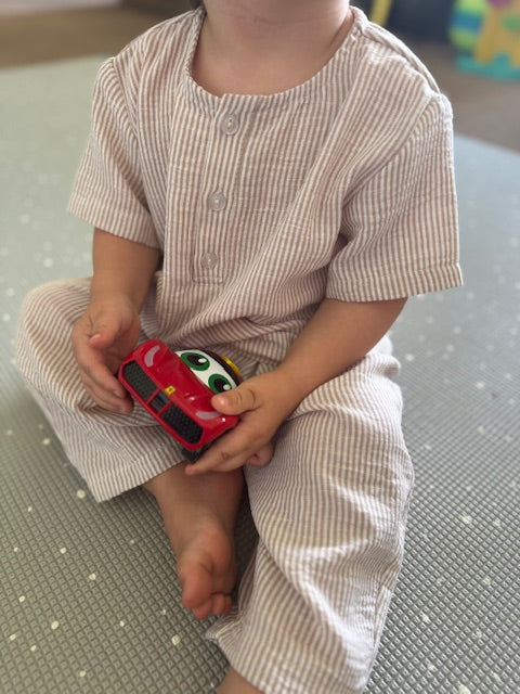 Resort Set - beige stripe