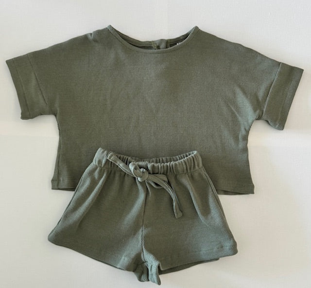 Unisex ribbed lounge sets