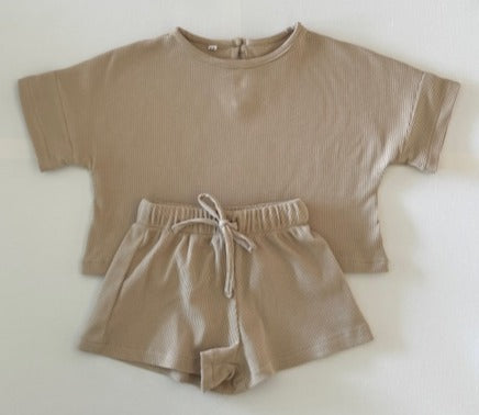 Unisex ribbed lounge sets